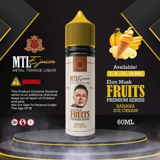 MTL - إيلون ماسك (آيس كريم الموز) - MTL - 60 مل