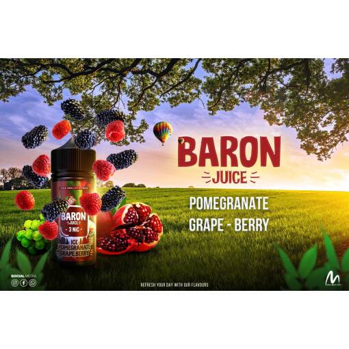 Baron - ICE POMEGRANATE GRAPE BERRY - DL - 100ML
