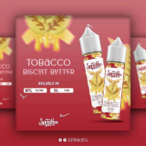 سبرينكلز - زبدة بسكويت التوباكو - MTL - 60 مل