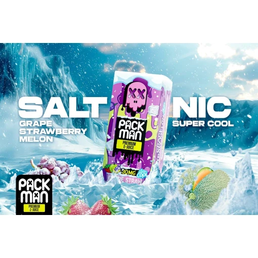 Packman - Super cool - Grape strawberry melon - SALT - 30ML