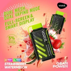 Vozol Gear Power 20000 puff - STRAWBERRY WATERMELON - ( RECHARGEABLE )