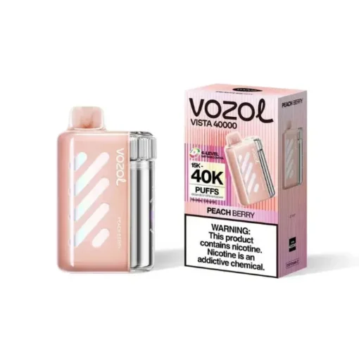 Vozol  Disposable Vista 40000 puff - PEACH BERRY - ( RECHARGEABLE )