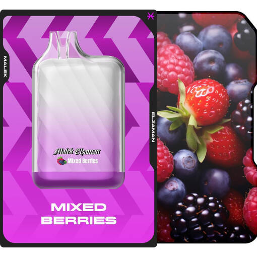 Malek El Zaman Disposable 10000 puffs - Mixed Berries - ( RECHARGEABLE )