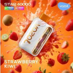 Vozol  Disposable Star 40000 puff - Strawberry Kiwi - ( RECHARGEABLE )