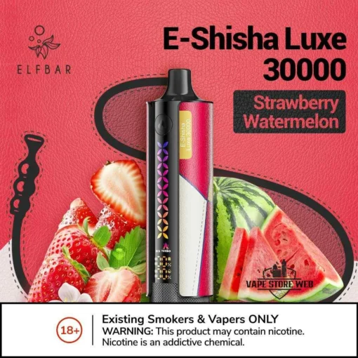 ELFBAR E-Shisha Luxe - STRAWBERRY WATERMELON - 30000 PUFFS 1 ELFBAR E-Shisha Luxe - STRAWBERRY WATERMELON - 30000 PUFFS