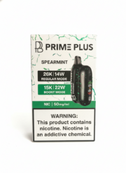 PRIME PLUS 26000 puff - SPEARMINT - ( RECHARGEABLE )