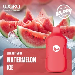 Waka Smash Disposable 15000 puff - Watermelon Ice - ( RECHARGEABLE )