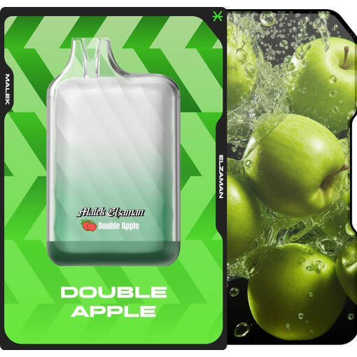 Malek El Zaman Disposable 10000 puffs - Double Apple - ( RECHARGEABLE )