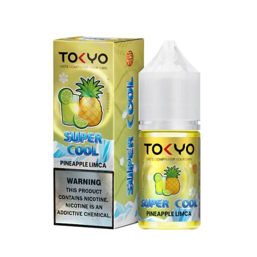TOKYO - سوبر كول - PINEAPPLE ليمكا - ملح - 30 مل 1 TOKYO - سوبر كول - PINEAPPLE ليمكا - ملح - 30 مل