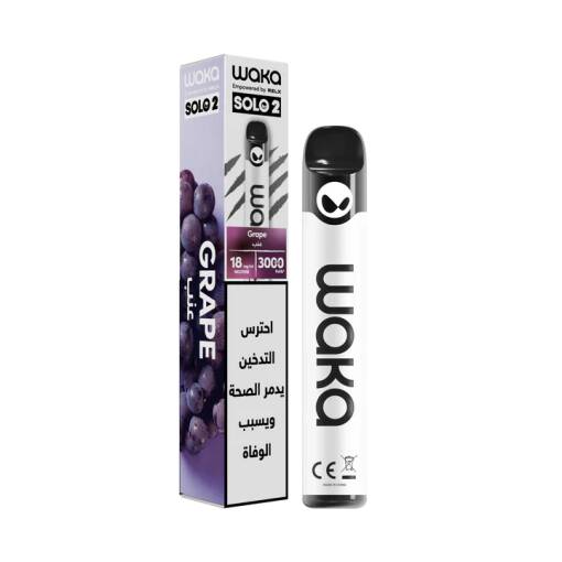 Waka Solo2 Disposable 3000 puff - Grape - ( RECHARGEABLE )