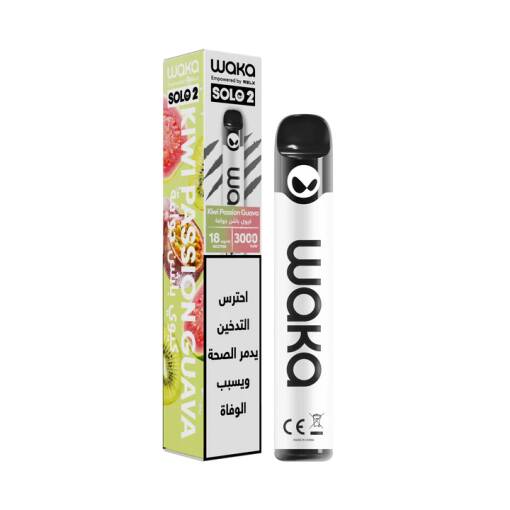 Waka Solo2 Disposable 3000 puff - Kiwi Passionfruit Guava - ( RECHARGEABLE )