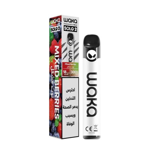 Waka Solo2 Disposable 3000 puff - Mixed Berries - ( RECHARGEABLE )