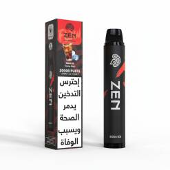 جهاز زين فلو للاستخدام مرة واحدة، 20000 نفخة - كولا آيس - (قابل لإعادة الشحن)