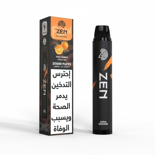 ZEN FLOW Disposable 20000 puff - ORANGE SODA - ( RECHARGEABLE ) 1 ZEN FLOW Disposable 20000 puff - ORANGE SODA - ( RECHARGEABLE )