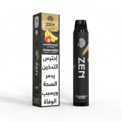 ZEN FLOW Disposable 20000 puff - STRAWBERRY BANANA - ( RECHARGEABLE )