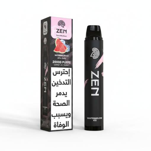 ZEN FLOW Disposable 20000 puff - WATERMELON ICE - ( RECHARGEABLE )