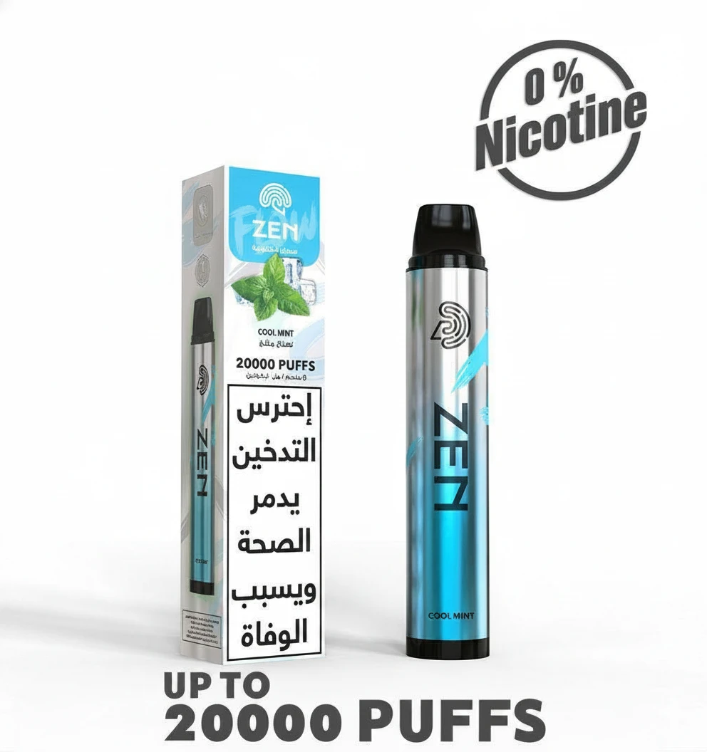 ZEN PURE Disposable 20000 puff - COOL MINT - ( RECHARGEABLE ) 0 NICOTEN 1 ZEN PURE Disposable 20000 puff - COOL MINT - ( RECHARGEABLE ) 0 NICOTEN