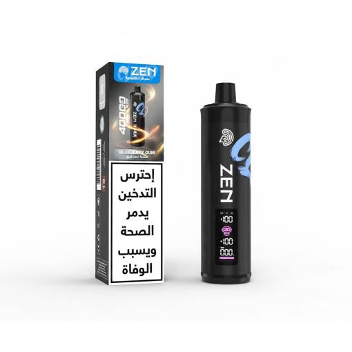 ZEN CLOUD SHISHA Disposable 40000 puff - BLUEBERRY GUM - ( RECHARGEABLE )