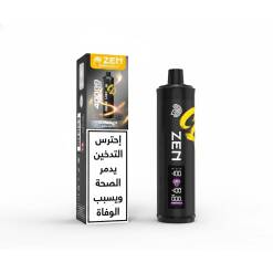 شيشة ZEN CLOUD للاستخدام مرة واحدة، 40000 نفخة - MANGO ICE - (قابلة لإعادة الشحن)