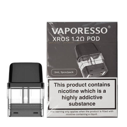 VAPORESSO XROS REPLACEMENT PODS 1.2 ohm (1pic) 1 VAPORESSO XROS REPLACEMENT PODS 1.2 ohm (1pic)