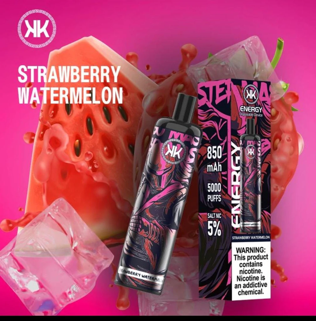 ENERGY Disposable Pods 5000 puff - strawberry watermelon ice - ( RECHARGEABLE ) 1 ENERGY Disposable Pods 5000 puff - strawberry watermelon ice - ( RECHARGEABLE )