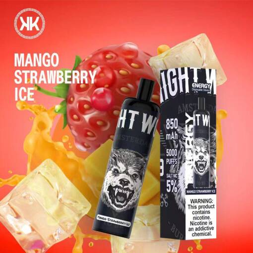 ENERGY Disposable Pods 5000 puff - mango strawberry ice - ( RECHARGEABLE )