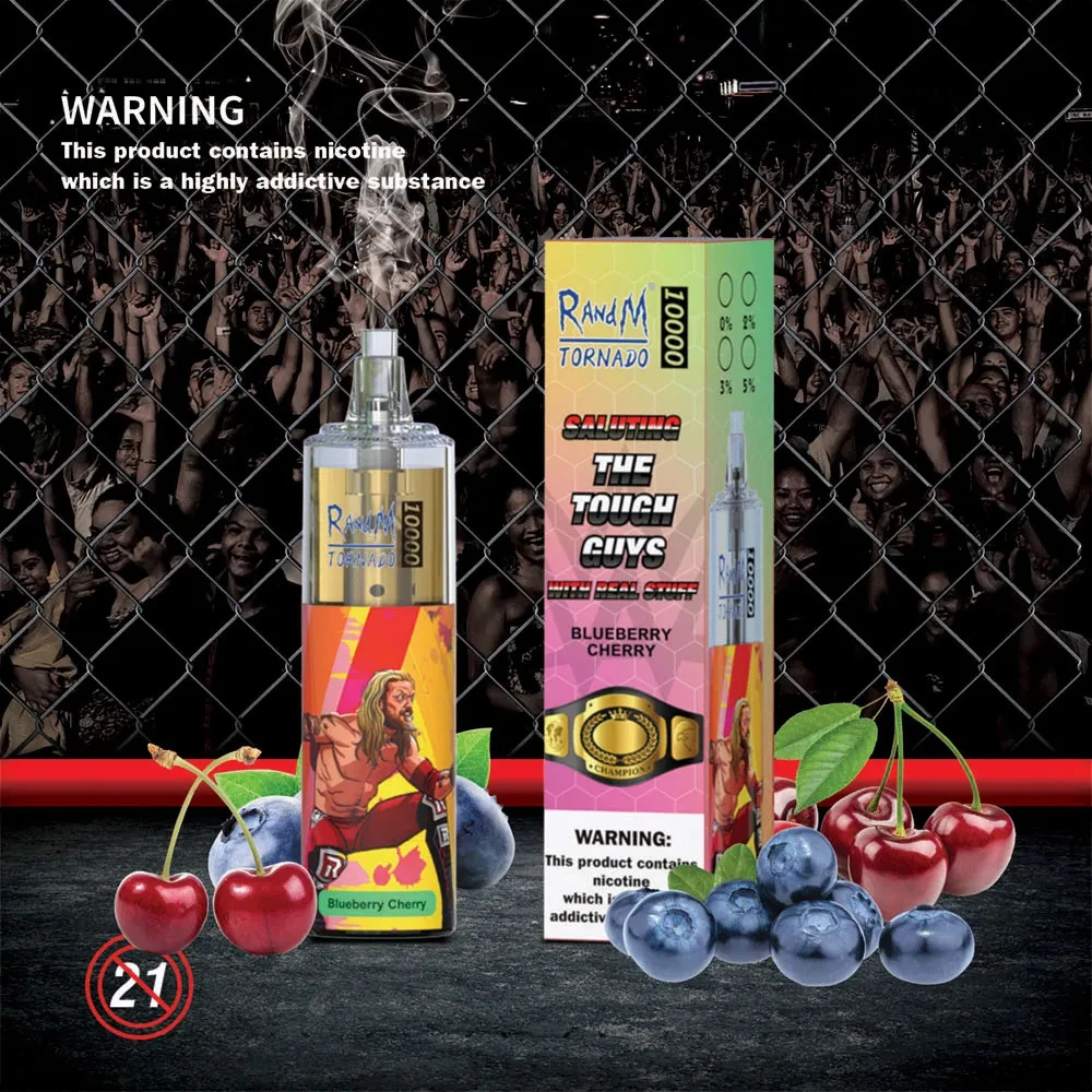 TORNADO Disposable 10000 puff - Blueberry Cherry - ( RECHARGEABLE ) 1 TORNADO Disposable 10000 puff - Blueberry Cherry - ( RECHARGEABLE )