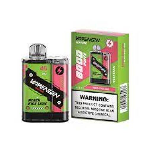 Vapengin 8000 puff - Green Grape Lime - ( RECHARGEABLE )