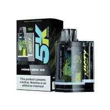 NASTY Disposable 5000 puff - Honeydew Ice - ( RECHARGEABLE ) 1 NASTY Disposable 5000 puff - Honeydew Ice - ( RECHARGEABLE )