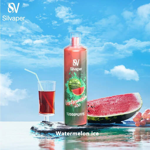 Silvaper DL Disposable 12000  - Watermelon ICE - ( RECHARGEABLE ) 3 MG