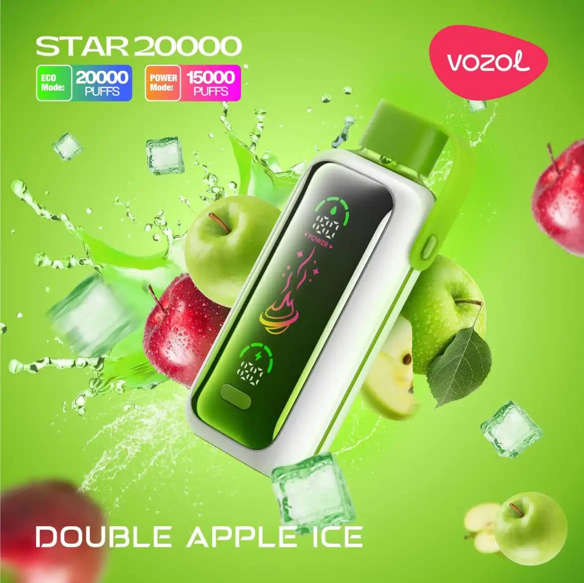 vozol 20k star Vozol Disposable Star 20000 puff - Double Apple Ice