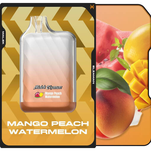 Malek El Zaman Disposable 10000 puffs - Mango peach watermelon - ( RECHARGEABLE )