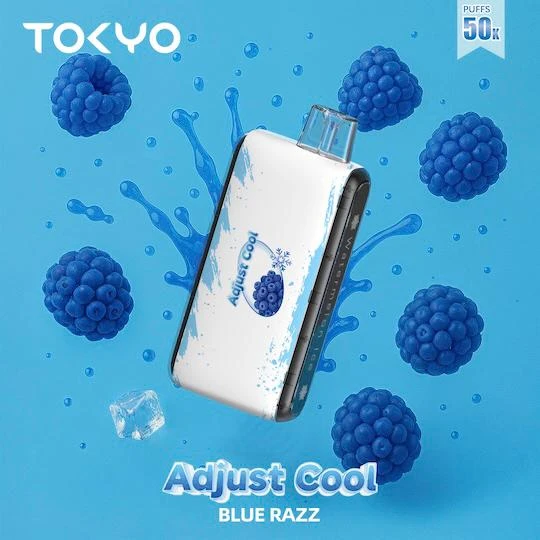 Tokyo Adjust Disposable 50000 puff - Blue Razz - ( RECHARGEABLE ) 1 Tokyo Adjust Disposable 50000 puff - Blue Razz - ( RECHARGEABLE )