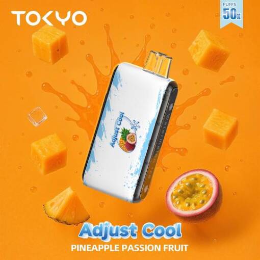 Tokyo Adjust Disposable 50000 puff - Pineapple Passion Fruit - ( RECHARGEABLE )
