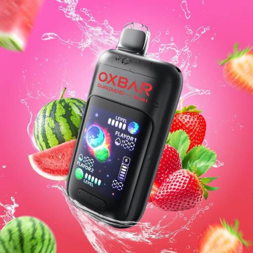 OXBAR Ice Nic Control 35K Puffs Disposable - Strawberry Watermelon - 50 MG ( RECHARGABLE )