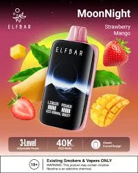 ELFBAR مون نايت 40000 سحبة - فراولة ومانجا - ( قابلة للشحن ) 1 ELFBAR مون نايت 40000 سحبة - فراولة ومانجا - ( قابلة للشحن )