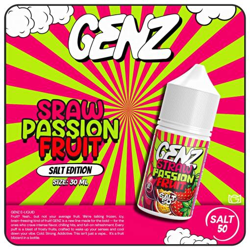 GENZ - STRAW PASSIONFRUIT - SALT - 30ML
