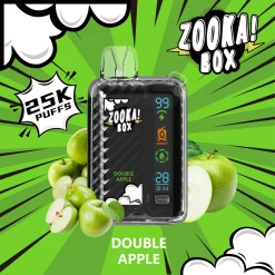 ZOOKA BOX  Disposable - DOUBLE APPLE - (25000 Puffs) ( RECHARGEABLE ) 50MG