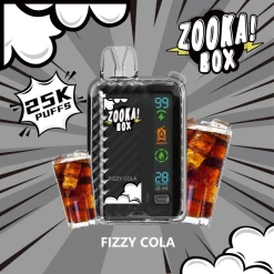 ZOOKA BOX  Disposable - FIZZY COLA - (25000 Puffs) ( RECHARGEABLE ) 50MG