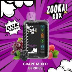 ZOOKA BOX  Disposable - GRAPE MIXED BERRIES - (25000 Puffs) ( RECHARGEABLE ) 50MG