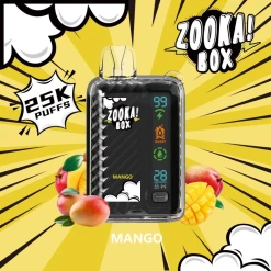 ZOOKA BOX  Disposable - MANGO - (25000 Puffs) ( RECHARGEABLE ) 50MG