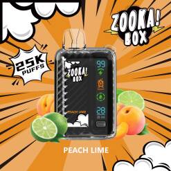 ZOOKA BOX  Disposable - PEACH LIME - (25000 Puffs) ( RECHARGEABLE ) 50MG