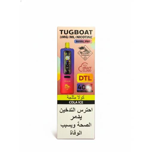 Tugboat Royal Pro DTL - COLA ICE - 40000 Puffs Disposable ( RECHARGEABLE )