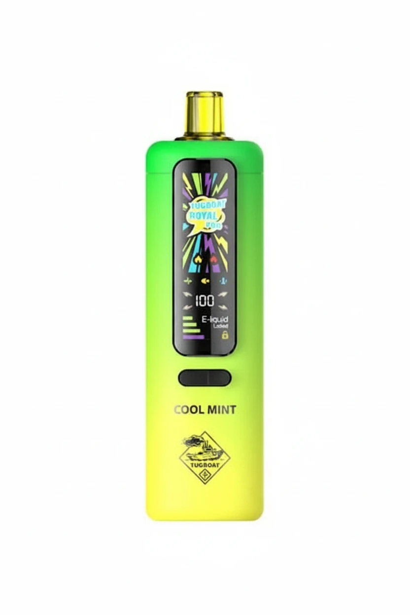 Tugboat Royal Pro DTL - COOL MINT - 40000 Puffs Disposable ( RECHARGEABLE ) 1 Tugboat Royal Pro DTL - COOL MINT - 40000 Puffs Disposable ( RECHARGEABLE )
