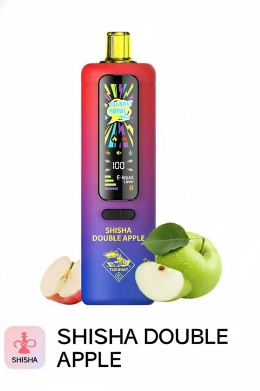 Tugboat Royal Pro DTL - شيشة دوبل أبل - 40000 مزة للديسبوزابل (قابلة للشحن) 1 Tugboat Royal Pro DTL - شيشة دوبل أبل - 40000 مزة للديسبوزابل ( قابلة للشحن )