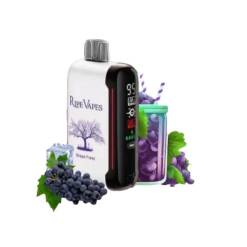 RIPE VAPES  Disposable 20000 puff - GRAPE FREEZ - ( RECHARGEABLE )