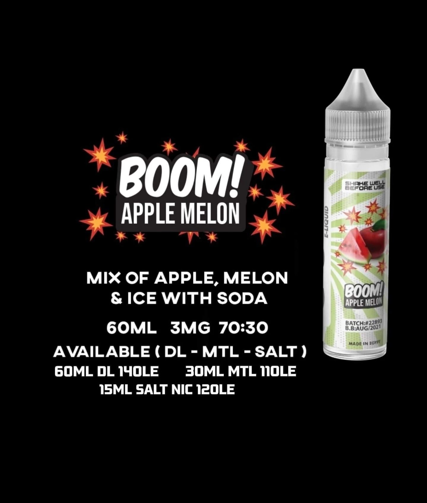 8Ball - Boom - MTL - 30ML 1 8Ball - Boom - MTL - 30ML