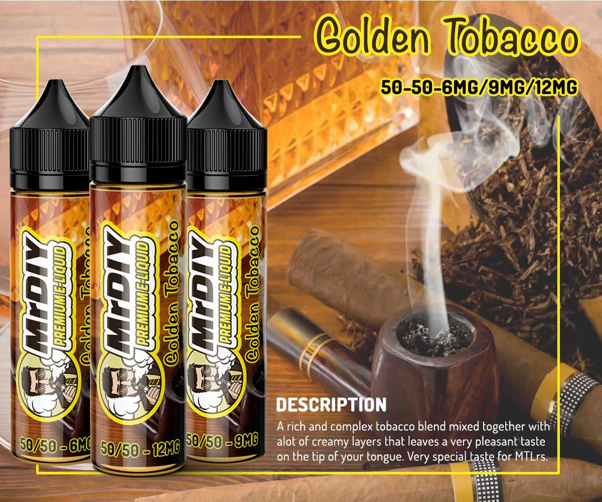 Mr DIY - golden tobacco - MTL - 60ML 1 Mr DIY - golden tobacco - MTL - 60ML