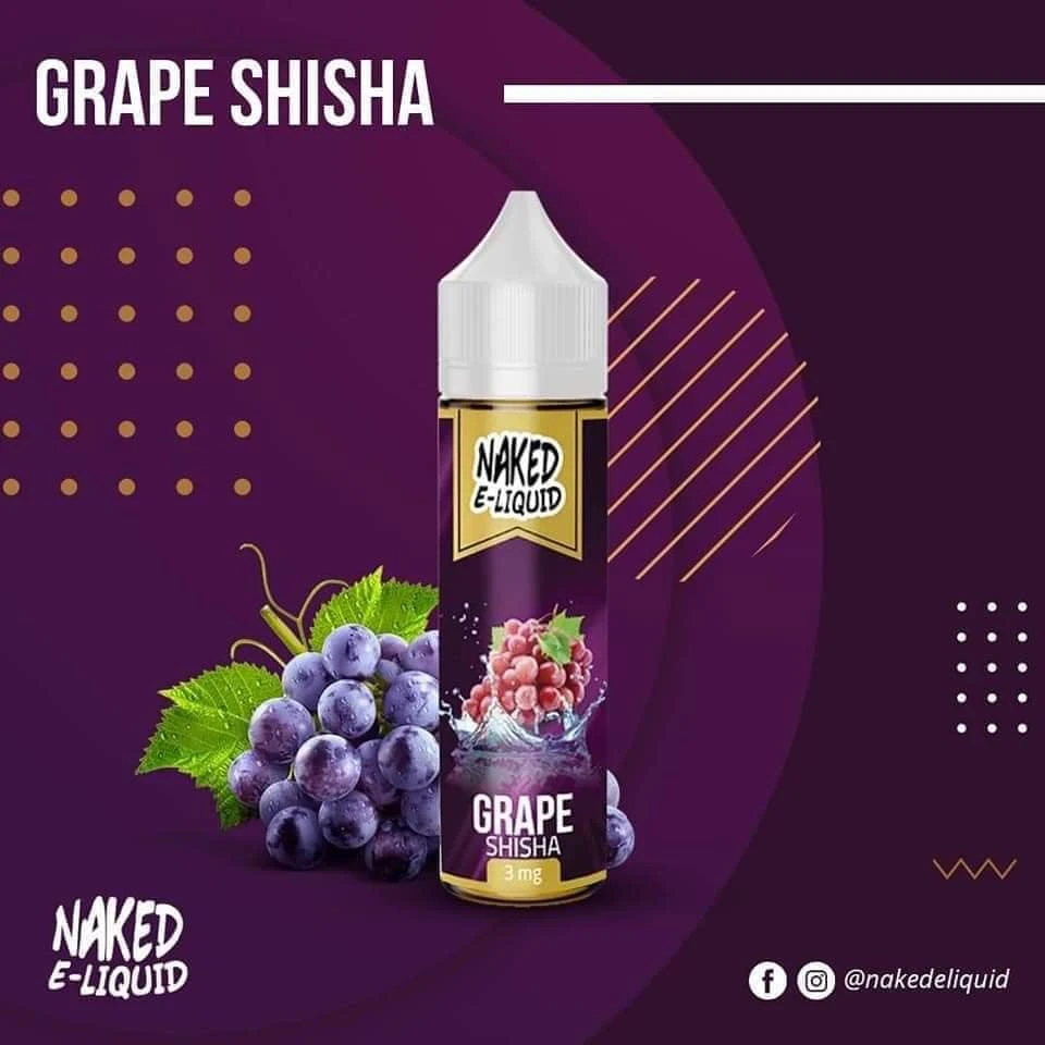 NAKED - Grape Shisha - DL - 60ML 1 NAKED - Grape Shisha - DL - 60ML