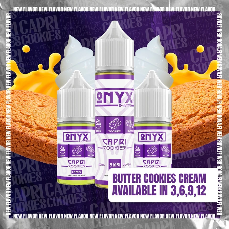 Onyx - Capri Cookies - MTL - 30ML 1 Onyx - Capri Cookies - MTL - 30ML